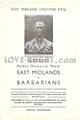 East Midlands v Barbarians 1974 rugby  Programme